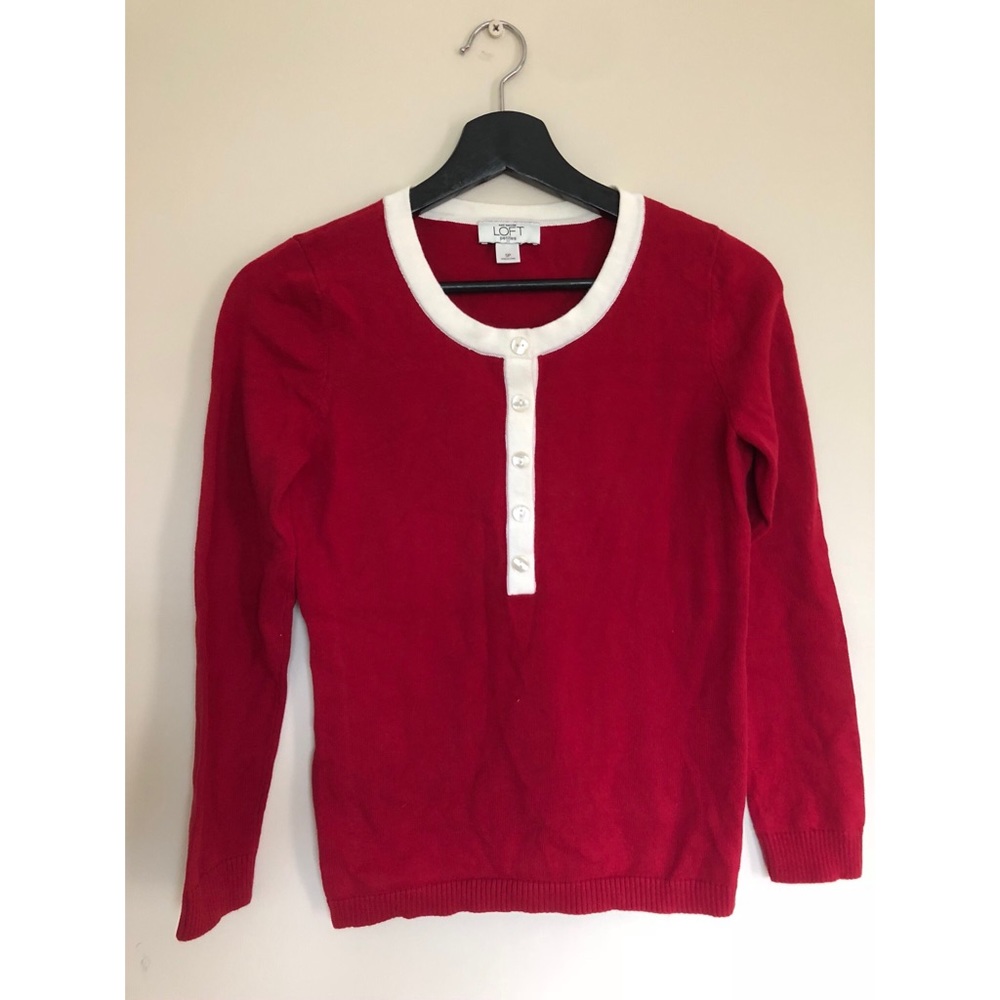 Loft Red Sweater